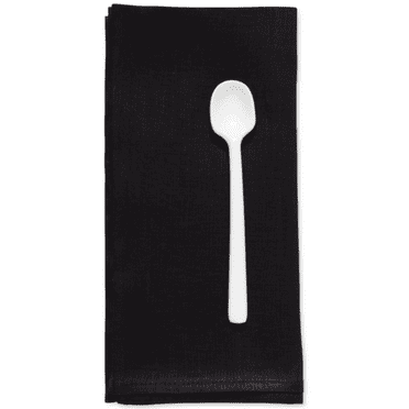 Chilewich Black Solid 100% Linen Napkin 21" X 21"