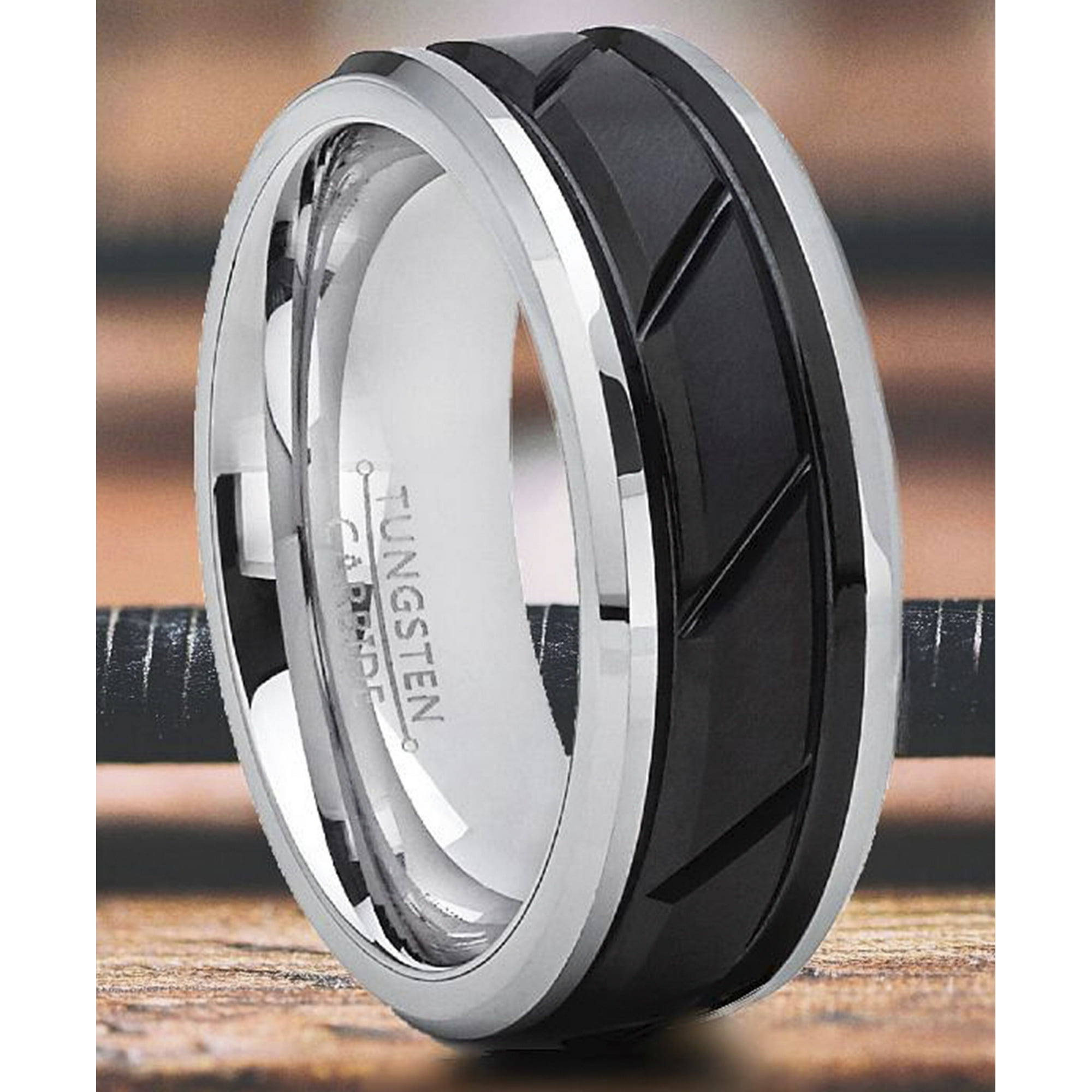 Black tungsten rings walmart deals