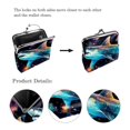 thumbnail image 3 of Starry Shark Elegant Small Wallet with 0.7 Microfiber Material and Zinc Alloy Jaws - 4.3x4.7 in/11x12 cm Size, 3 of 7