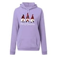 thumbnail image 4 of HAiming Women's Merry Christmas Hoodies Printed Long Sleeve Pullover Tops Casual Loose Sweatshirts with Pocket, 4 of 6