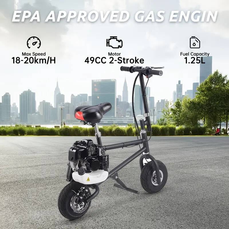 SAY YEAH Mini Dirt Bike for Kids,50CC Kid Gas Powered Off-Road Pocket Pit Trail Motorcycle W/EPA Approved, Up to 28 Mph Weight Support 185 lbs,39*38*17in,Upgraded Black