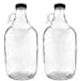 thumbnail image 3 of nicebottles Lot de 2 carafes à poignée en verre Transparent, 3 of 3