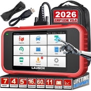 LAUNCH OBD2 Scanner Car Diagnostic Code Reader with 7 Reset Services, FCA SGW, AutoVIN, Throttle Adaptation, Battery Test, Oil Reset, Lifetime Free Update