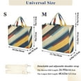 thumbnail image 2 of FORMRS Womens Corduroy Tote Bag Crossbody Shoulder Handbag with Pocket, Retro Colorful Stripes, 2 of 7