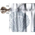 thumbnail image 5 of Ocean Beach Theme Window Valance Curtain,Starfish Seashells Coral, Decorative Curtain Valance for Kitchen Bedroom Decor with Rod Pocket, 5 of 5