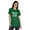 Green, variant on Inkmeso Kiss Me I'm Vaccinated Funny Pro Vaccine Crew Neck T-shirt For Women's-W2