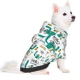 thumbnail image 2 of Fotbe Hello Summer Print Small Dog Sweater Hoodies Pet Grey Hooded Soft Fleece Sweatshirts with Pocket Fall Winter Puppy Cat Sweaters Warm Clothes-X-Large, 2 of 7