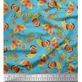 thumbnail image 1 of Soimoi Poly Georgette Fabric Floral & Paisley Printed Fabric 1 Yard 52 Inch Wide, 1 of 3