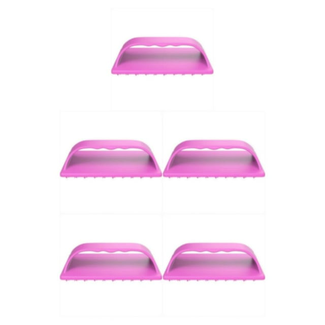 Justharion Hot Dog Roller For Grill Deliciously Topped Hot Dogs 15 Rows Of Can Cut Hot Dogs Easily pink 5Set