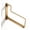Antique Brass, variant on Laundry Hanger, Wall Mounted Clothes Hanger with Swing Arm Holder Brass Hanging Drying Rack Space Saver,Chrome