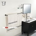 thumbnail image 4 of Double Towel Bar Matte Stainless Steel Bath Towel Rack for Bathroom Towel Holder Wall Mount Total Length TBLPB, 4 of 9