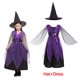 thumbnail image 3 of Disfraz de Halloween para niñas, vestido de bruja, fantasma, novia, vampiro, fantasma, murciélago, rojo, traje con capucha, Cosplay para niños, ropa de fiesta de Carnaval, 3 of 5