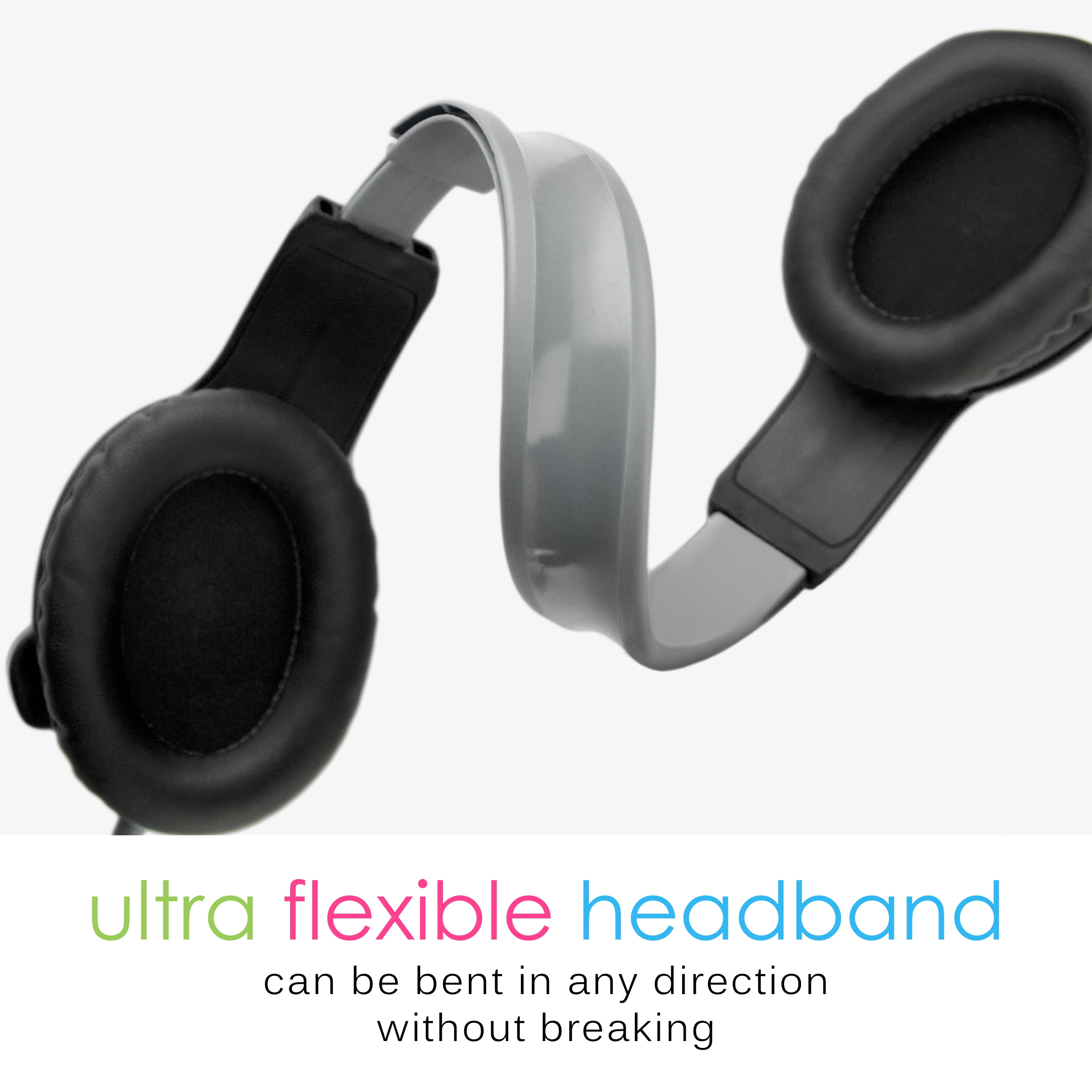 MEE audio KidJamz 3 Kids Safe Listening Headphones w/Volume Limiter & Headset Boom Mic for PC/Tablet