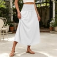 thumbnail image 5 of Maxi Skirt for Women Floral Elastic Flowy Long Skirts Beach Cover Up Vacation Skirt, 5 of 8