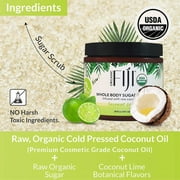 Whole Body Scrub - Infused with Coconut Oil, Exfoliating Sugar Scrub for Smooth and Soft Skin, Exfoliates & Restores Skin's Natural Biosphere, Coconut Lime 20 oz