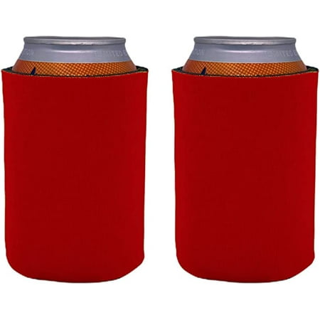 

Blank Soft Foam Collapsible Can Coolie (Red 2 Pack)