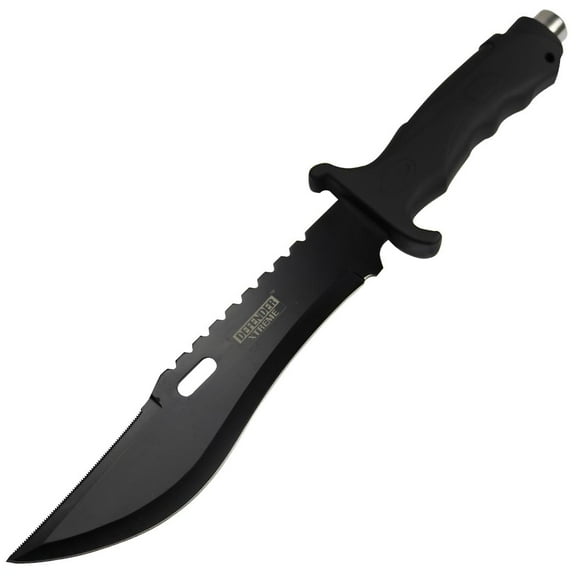 Defender-Xtreme 13' Black Anodized Fixed Blade Hunting Knife Stainless Steel