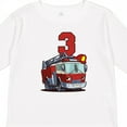 thumbnail image 4 of Inktastic 3rd Birthday Fire Truck Boys or Girls Long Sleeve Toddler T-Shirt, 4 of 5