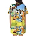 thumbnail image 3 of Lsque Bluey Women's Short-Sleeved Pajama Set - 2 Piece Soft and Lightweight Sleepwear Set-Medium, 3 of 9