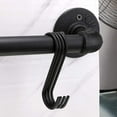 thumbnail image 4 of 40CM Industrial Pipe Pan Pot Rack with 8-Hooks - Wall Mounted Kitchen Utensils Cookware Hanger Organize, 4 of 5