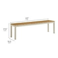 thumbnail image 2 of Modway Finn Banc à Bascule pour Mobilier de Patio Extérieur en Aluminium, Naturel, 2 of 9