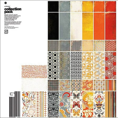 Ambrosia Collection Pack 12X12 18 Papers, Alpha & Element Stickers