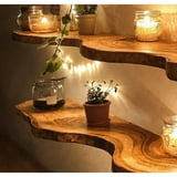 Wooden Floating Shelves for Wall Decor - 3 Tier