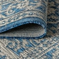thumbnail image 5 of JONATHAN Y SANTA MONICA 10 x 14 Area Rug, Sinjuri Medallion Textured Weave - Navy/Gray, SMB101B-14, 5 of 11