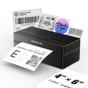 RONGTA RP425 4x6 Thermal Shipping Label Printer for Small Business, Bluetooth and USB, Black