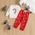 thumbnail image 2 of UYYX Christmas 3T Boy Clothes Christmas Size 7 Boys Clothes Fall Girl Clothes Long Sleeve Crewneck Sweatshirt Top Pants With Pocket Girl Outfit 3-4 Years, 2 of 5