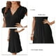 thumbnail image 5 of Vestido midi con dobladillo con volantes de verano,Vestido midi informal con cuello en V informal para mujer Vestido escalonado con volantes para mujer elaborado por expertos, 5 of 6