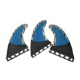 thumbnail image 1 of Surfboard Fin For Board Accessories Orange/Blue Carbon Fiber 3 Pcs/set Honeycomb Quick Release Slide In Fin For Inflatable Paddleboard, 1 of 5