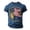 Z74-Blue, variant on Men's 250th Anniversary Famous Architecture Print T-Shirt 1776-2026 American Flag Print Short Sleeve Crew Neck Casual Independence Day Tee,XXXL