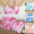thumbnail image 2 of YUEHUA Girls Swimsuit Cutout Bathing Suit Two Piece Swimsuits for Teen Girls Tankini Swimwear Set High Waisted, 11-12 Years, 2 of 10