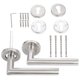 thumbnail image 1 of 2 Pcs Modern Round Passage Door Lever Door Handle Lever Door Handle Lever Set, 1 of 3