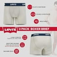 thumbnail image 3 of Levi's Mens Underwear Microfiber Boxer Brief for Men Ultra Soft 3 Pack, 3 of 5