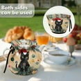 thumbnail image 2 of ZUXONGSY Christmas Black Cat Tea Cozy Teapots Dust Cover with Elastic Band Drawstring Tea Pot Dust Cover for Keeping Warm Not Easy to Pilling And Fade Christmas Decor, 2 of 6