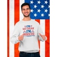 thumbnail image 2 of I'm Not Drunk I'm Patriotic Sweatshirt Men -Image by Shutterstock, Male XX-Large, 2 of 4
