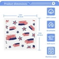 thumbnail image 2 of GZHJMY American Flags with Stars Cotton Wash Cloths, Facial Cleansing Cloths Super Soft Absorbent Face Hand Towel Fingertip Towel Washcloths Set of 2, 12 x 12 inch, 2 of 6