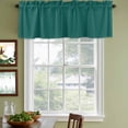 thumbnail image 4 of Dark Green Valances for Windows, Decorative Rod Pocket Window Valance Curtains, Modern Pure Dark Green Short Curtain Drapes for Kitchen/Bathroom/Living Room, 2 Panels, 60" W x 18" L, 4 of 8
