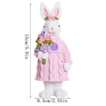 thumbnail image 4 of Easter Bunny Resin Figurine Desktop Ornament Home Sculpture For Festival Celebration, 4 of 6