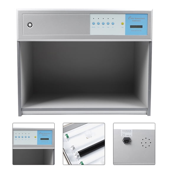 4 Color Light Box Color Matching Cabinet, Standard D65 D50 TL84 CWF UV LED Light Sources for Textile Paint Industry