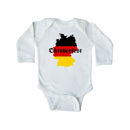 

Inktastic Oktoberfest Germany Map Flag Gift Baby Boy or Baby Girl Long Sleeve Bodysuit