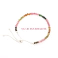 thumbnail image 5 of Natural Multi Tourmaline Round Shape Bracelets in Sterling Silver for Women, October Birthstone Jewelry for Her Birthday, Wedding Anniversary, Christmas, Mothers Day, 5 of 7