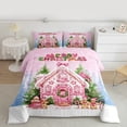 thumbnail image 2 of Castle Fairy Gingerbread Man 2pcs Bedding Comforter Set for Teens,Festival Xmas Twin Comforter Sets,Christmas Tree Breathable Bedding Set,Microfiber Bedroom Decor, 2 of 8