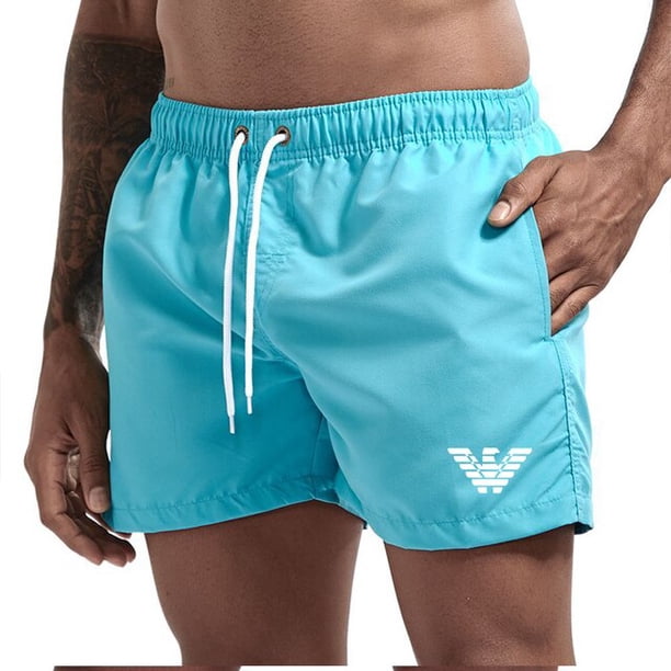Traje de baño de secado rápido para hombre, pantalones cortos deportivos para correr, Vestido de playa de lujo con bolsillos, novedad de verano Fivean unisex