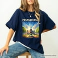 thumbnail image 6 of Historic Liberty Bell and Independence Hall Pennsylvania State T-Shirt, Colonial Landmark Tee and Travel Souvenir, 6 of 8