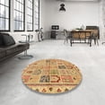 thumbnail image 3 of Ahgly Company Indoor Rectangle Abstract Chocolate Brown Abstract Area Rugs, 5' x 7', 3 of 6