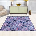 thumbnail image 5 of Ryvnso Paisley Flower Area Rug Floor Mats Non-Slip Home Carpet 80 x 58 inch, 5 of 7