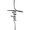 Black, variant on Hope Cross - Metal Wall Art
